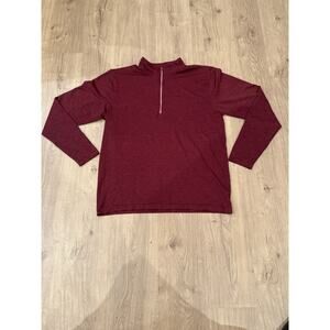 LULULEMON Metal Vent Tech 1/2 Zip 2.0 Burgundy Men's Lightweight Pullover XXL